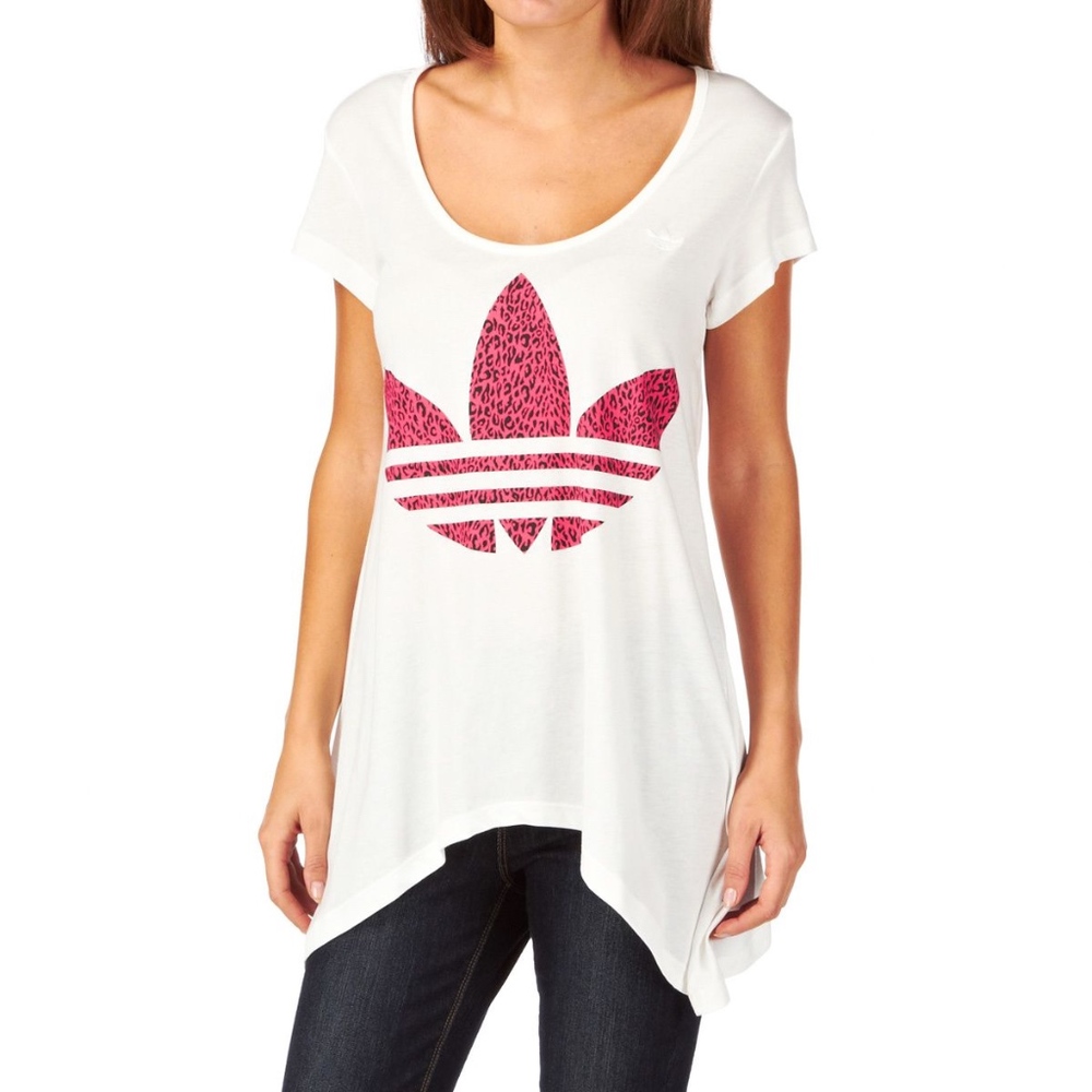 ADIDAS Originals Pink Leopard Trefoil Asymmetrical